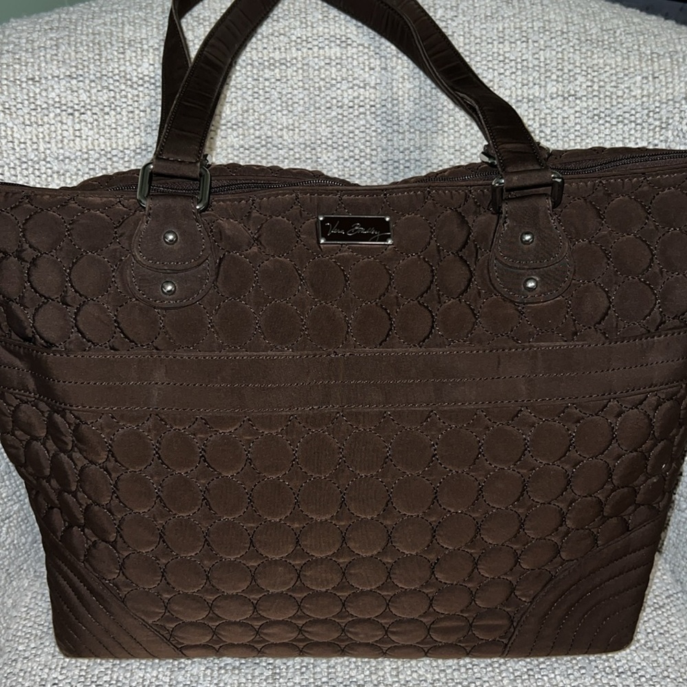 Vera Bradley Espresso Brown Microfiber Baby Bag